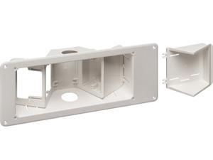 Arlington Industries TVB713 3-Gang Angled TV Box Recessed Outlet Wall Plate Kit (White) … Arlington Industries TVB713 3-Gang Angled TV Box Recessed Outlet Wall Plate Kit (White) …