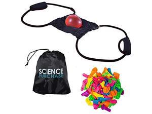 Water Balloon Launcher, 3 Person Slingshot Launches Balloons 500 Yards, Great Outdoor Fun, Also Flings T-Shirts, Snowballs, Splash Balls, Includes 500 Water Balloons and Storage Bag Water Balloon Launcher, 3 Person Slingshot Launches Balloons 500 Yards, Great Outdoor Fun, Also Flings T-Shirts, Snowballs, Splash Balls, Includes 500 Water Balloons and Storage Bag
