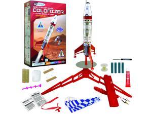 Estes Destination Mars Colonizer Model Rocket Starter Set - Includes Rocket Kit (Beginner Skill Level), Launch Pad, Launch Controller, Glue, Four AA Batteries, and Two Engines