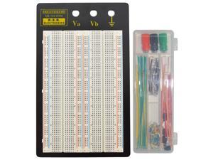 Solderless Breadboard, 1,660 Contact Points and 3 Binding Posts, Includes 140 Piece Wire Kit, 8.7" x 5.9" Solderless Breadboard, 1,660 Contact Points and 3 Binding Posts, Includes 140 Piece Wire Kit, 8.7" x 5.9"