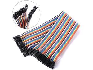 40 Pin Female To Female Dupont Jumper Wire Cable, 8" Long 40 Pin Female To Female Dupont Jumper Wire Cable, 8" Long
