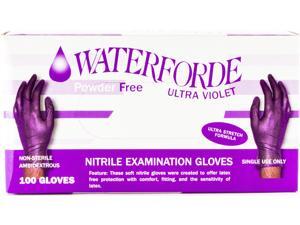 Waterforde Powder-Free Nitrile Exam Gloves – 4 Mil Box of 100 (Small) Waterforde Powder-Free Nitrile Exam Gloves – 4 Mil Box of 100 (Small)