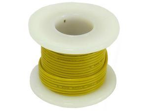 Stranded Hook Up Wire Shade May Vary 22 Gauge 25 Foot Spool Yellow