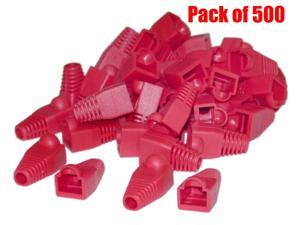 iMBAPrice RJ45 Red Ethernet Strain Relief Boots (Pack of 500)
