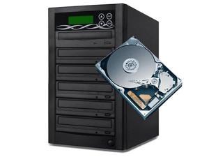 BestDuplicator 5 Target Standalone 24X CD/DVD Duplicator SATA DVDRW + Built-In 400GB HDD Storage