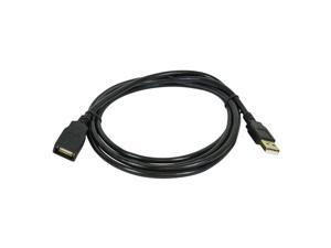 10 Pack 28/24 AWG Black ACL 3 Feet USB 2.0 A Male to A Male Cable 