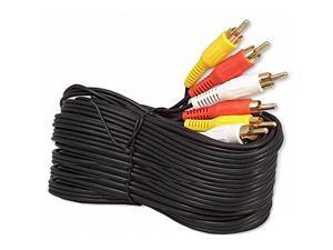 iMBAPrice 50FT RCA M/Mx3 Audio/Video Cable Gold Plated - Audio Video RCA Cable 50 feet
