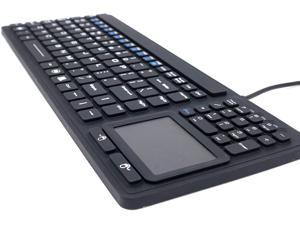 SolidTek Keyboard with Touchpad - Industrial IP68 Waterproof Rugged Silicone KBIKB107