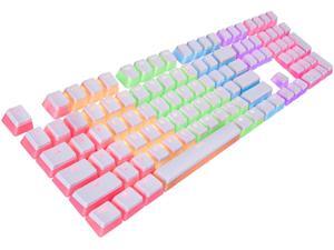 Havit Keycaps 60 87 104 Double Shot Backlit PBT Pudding Keycap Set with Puller for DIY Cherry MX RGB Mechanical Keyboard (White) Havit Keycaps 60 87 104 Double Shot Backlit PBT Pudding Keycap Set with Puller for DIY Cherry MX RGB Mechanical Keyboard (White)