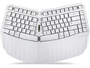 Perixx PERIBOARD-613W Mini Wireless Ergonomic Split Keyboard with Dual 2.4G and Bluetooth Mode - Compatible with Windows 10 and Mac OS X - White - US English (11811) Perixx PERIBOARD-613W Mini Wireless Ergonomic Split Keyboard with Dual 2.4G and Bluetooth Mode - Compatible with Windows 10 and Mac OS X - White - US English (11811)
