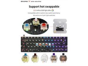 gk64x gk64 hot swappable 60% Custom Mechanical Keyboard Support Split spacebar RGB Switch LEDs Type c has Software programmable (?GK64X? White Case Kit) gk64x gk64 hot swappable 60% Custom Mechanical Keyboard Support Split spacebar RGB Switch LEDs Type c has Software programmable (?GK64X? White Case Kit)