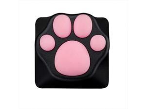 Custom Gaming Keycaps Machinery Keyboard keycaps Cat paw Shape ABS Base for ESC Key, Cat Claw for Cute Keyboard (Black/Pink)