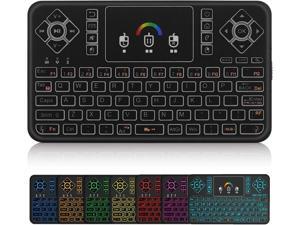 Mini Wireless Keyboard,Q9 Mini Keyboard with Touchpad,Colorful Backlit Small Wireless Keyboard,Mini Rechargeable Handheld Remote Keyboard for PC,Raspberry Pi 4, Android TV Box,KODI,Windows 7 8 10 Mini Wireless Keyboard,Q9 Mini Keyboard with Touchpad,Colorful Backlit Small Wireless Keyboard,Mini Rechargeable Handheld Remote Keyboard for PC,Raspberry Pi 4, Android TV Box,KODI,Windows 7 8 10
