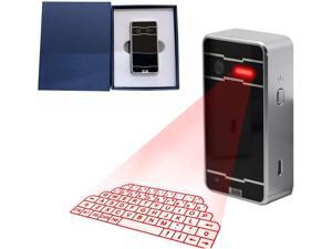 Cotonie Laser Keyboard,Virtual Projection Wireless Laser Bluetooth Portable Projection Keyboard for Smartphone PC Tablet Laptop (Silver) Cotonie Laser Keyboard,Virtual Projection Wireless Laser Bluetooth Portable Projection Keyboard for Smartphone PC Tablet Laptop (Silver)