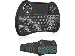 Mini Wireless Keyboard,H9 Mini Keyboard with Touchpad,Colorful Backlit Wireless Mini Keyboard,Mini Rechargeable Handheld Remote Keyboard for PC,Raspberry Pi 4, Android TV Box,KODI,Windows 7 8 10 Mini Wireless Keyboard,H9 Mini Keyboard with Touchpad,Colorful Backlit Wireless Mini Keyboard,Mini Rechargeable Handheld Remote Keyboard for PC,Raspberry Pi 4, Android TV Box,KODI,Windows 7 8 10