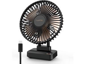 Quiet Bedroom Fan for Desktop Office Funme Person Air Circulator 6 USB Desk Fan Small but Mighty 3 Speeds Green 90° Adjustment for Better Cooling 