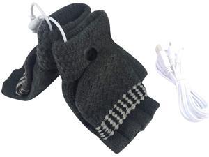 battery heated fingerless gloves