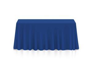 Lann's Linens - 90" x 132" Premium Tablecloth for Wedding / Banquet / Restaurant - Rectangular Polyester Fabric Table Cloth - Royal Blue