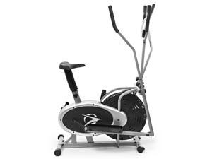 Plasma Fit Elliptical Machine Cross Trainer 2 in 1 Exercise Bike Cardio Fitness Home Gym Equipment