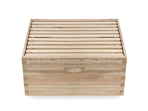 Honey Keeper Beehive 10 Frame Kit Super Box and 10 Deep Frames with Foundations for Langstroth Beekeeping