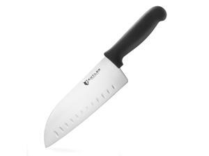 KUTLER 8" Stainless Steel Santoku Knife - Ultra Sharp High Carbon Blade for Carving, Chopping & Slicing - Professional Cutlery Kitchen Cooking Knives KUTLER 8" Stainless Steel Santoku Knife - Ultra Sharp High Carbon Blade for Carving, Chopping & Slicing - Professional Cutlery Kitchen Cooking Knives