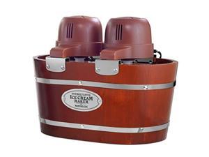 nostalgia icmw200dbl ice cream maker, 4 quart, wood nostalgia icmw200dbl ice cream maker, 4 quart, wood