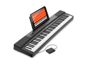 Hamzer 88Key Electronic Keyboard Portable Digital Music Piano with Touch Sensitive Keys