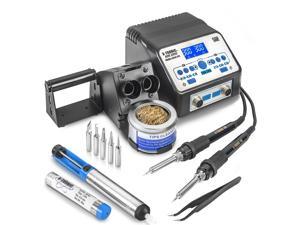 X-Tronic 8010-XTS - Dual Soldering Iron Station • ESD Safe • 5 Solder Tips • 6 Temperature Presets (3 for each Iron) • Auto Shut Down Function • Calibration Function • °C/°F Conversion • Sleep Timer