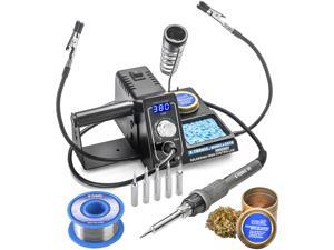 X-Tronic Model #3020 LED Soldering Iron Station with 2 Helping Hands, 5 Extra Sizes of Solder Tips, 10 Minute Sleep Func, C/F Switch, Solder Roll Holder, Brass Tip Cleaner w/Cleaning Flux & Wet Sponge X-Tronic Model #3020 LED Soldering Iron Station with 2 Helping Hands, 5 Extra Sizes of Solder Tips, 10 Minute Sleep Func, C/F Switch, Solder Roll Holder, Brass Tip Cleaner w/Cleaning Flux & Wet Sponge