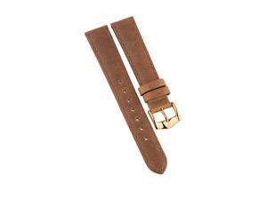 Camel Leather Watch Strap with Gold Buckle with Du Maurier Logo, 16mm Camel Leather Watch Strap with Gold Buckle with Du Maurier Logo, 16mm