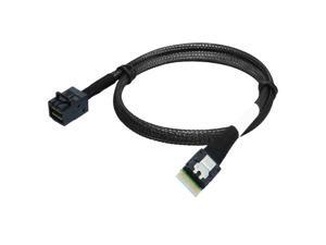 Slimline SAS 38pin SFF-8654 4i to Internal Mini SAS 36Pin SFF-8643 4i Server Hard Drive Data Cable 0.5m Slimline SAS 38pin SFF-8654 4i to Internal Mini SAS 36Pin SFF-8643 4i Server Hard Drive Data Cable 0.5m
