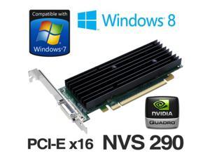 NVIDIA Quadro NVS 290 Video Graphics Card 256MB PCIE x16 + DMS-59 DVI Cable Dual DVI Supported