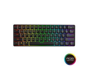 GK61 Mechanical Gaming Keyboard - 61 Keys Multi Color RGB LED Backlit Wired Gaming Keyboard,for PC/Mac Gamer, Typist