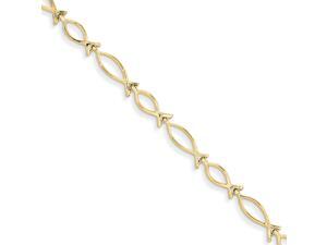 14K Yellow Gold Religious Icthus (Fish) Bracelet 14K Yellow Gold Religious Icthus (Fish) Bracelet