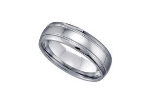 Tungsten Shiny Comfort-fit 7mm Size-10.5 Mens Wedding Band with Grooves Tungsten Shiny Comfort-fit 7mm Size-10.5 Mens Wedding Band with Grooves