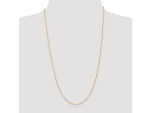 14k White Gold 0.50mm Box Link Chain Necklace 14 Inch 