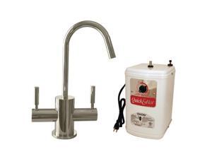 Westbrass D2051HFP-05 10 in. Contemporary Hot & Cold Water Dispenser & Tank in Polished Nickel Westbrass D2051HFP-05 10 in. Contemporary Hot & Cold Water Dispenser & Tank in Polished Nickel