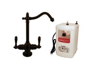 Westbrass D205HFP-12 9 in. Victorian Hot & Cold Water Dispenser & Tank in Oil Rubbed Bronze Westbrass D205HFP-12 9 in. Victorian Hot & Cold Water Dispenser & Tank in Oil Rubbed Bronze