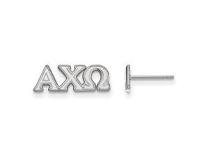 Sterling Silver Alpha Chi Omega XS Post Earrings