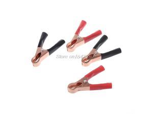 4pcs Metal 100A Alligator Car Battery Clips Test Clamp s437