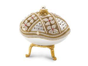 Lux by Jere Authentic Goose Egg "Floral Fantasy" Crystal Music Box Lux by Jere Authentic Goose Egg "Floral Fantasy" Crystal Music Box
