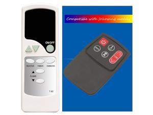 Replacement for Twin Star ClassicFlame Classic Flame Duraflame Fireplace Stove Heater Infrared Remote Control 36EB110-GRT 36EB220-GRT (T-B2)