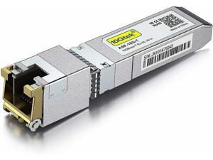 10GBase-T SFP+ Transceiver, 10G T, 10G Copper, RJ-45 SFP+ CAT.6a, up to 30 Meters, Compatible with Cisco SFP-10G-T-S, Ubiquiti UF-RJ45-10G, Netgear, D-Link, Supermicro, TP-Link, Broadcom and More.