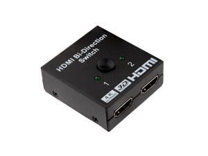 4K HDMI Switch, Bi-Directional Splitter 2 In 1 Out / 1 In 2 Out
