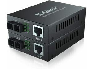 2-PACK Gigabit Ethernet Media Converter, Dual SC Fiber Connector, multimode, 850-nm, up to 550 2-PACK Gigabit Ethernet Media Converter, Dual SC Fiber Connector, multimode, 850-nm, up to 550