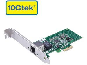 10Gtek 1.25G Gigabit Ethernet Network Card (NIC) with Intel I210 Chip, Single Copper RJ45 Port, PCI Express 2.1 X1, Compare to Intel I210-T1