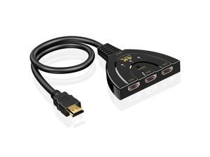 HDMI Switch 4K 3D 3 Port HDMI Switcher 3 in 1 Out HDMI Splitter Cable For PS4 ..