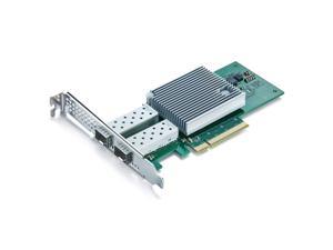 10Gtek 10Gb PCI-E NIC Network Card, Dual SFP+ Port, with Original Intel X710-BM2, PCI Express Ethernet LAN Adapter Support Windows Server/Windows/Linux/ESX, Compare to Intel X710-DA2