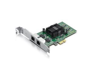 1.25G Gigabit Network Card (NIC) with Intel 82576EB Chip, Dual Ports RJ45 Copper , PCI Express NIC, Compare to Intel E1G42ET