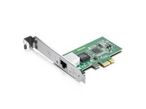 10Gtek 1.25G Gigabit Ethernet Network Card (NIC) with Intel I210 Chip, Single Copper RJ45 Port, PCI Express 2.1 X1, Compare to Intel I210-T1
